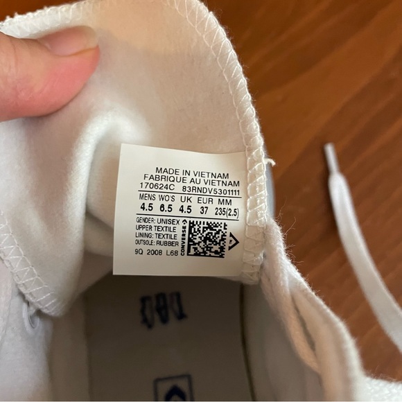 Lay Zhang Converse Chuck Taylor All Star 70 Hi Top Mens Size 4.5/Womens Size 6.5 - Picture 8 of 10